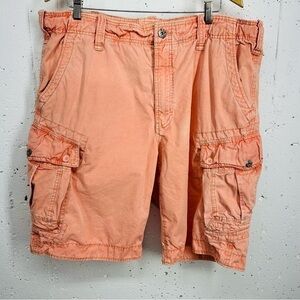 Jet Lag Men's Size 40 Peach Y2K Cargo Shorts